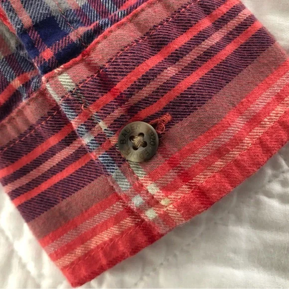 EUC 2 Women’s Cotton Plaid Plaid Flannel Shirts (Abercrombie & Eddie Bauer) - Picture 4 of 16